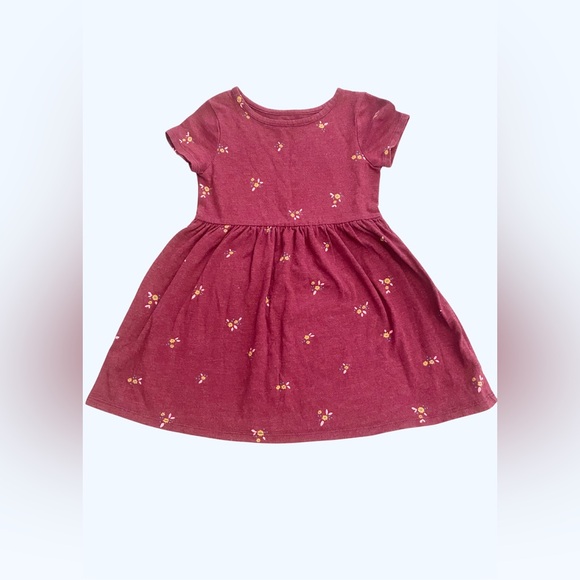 4T Cat & Jack Pink Floral & Hearts Kids Casual Dress Bundle - Picture 5 of 15